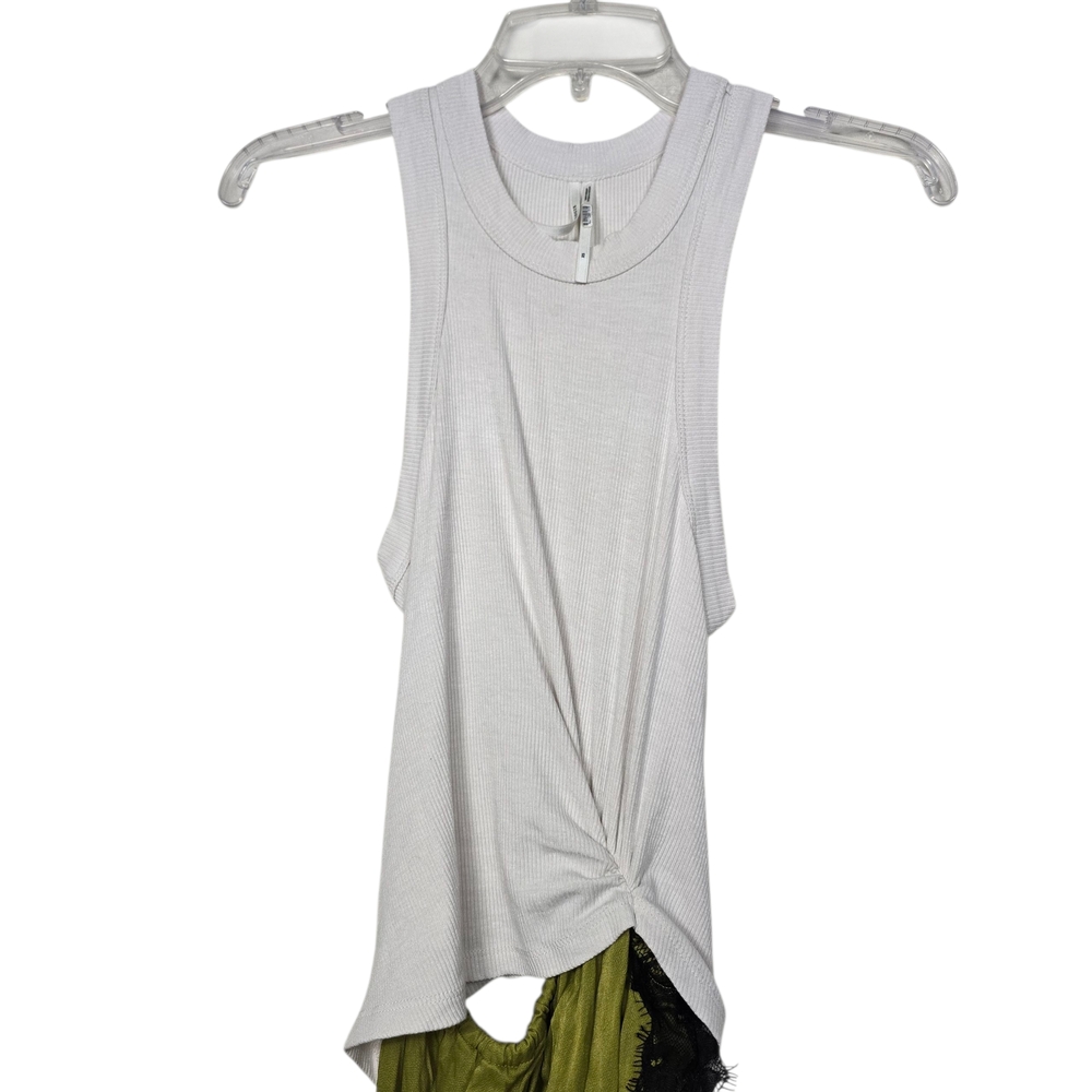 Anthropologie The Keeley Twofer Midi Dress Lace Sleeveless White Green Black XS - Picture 3 of 10
